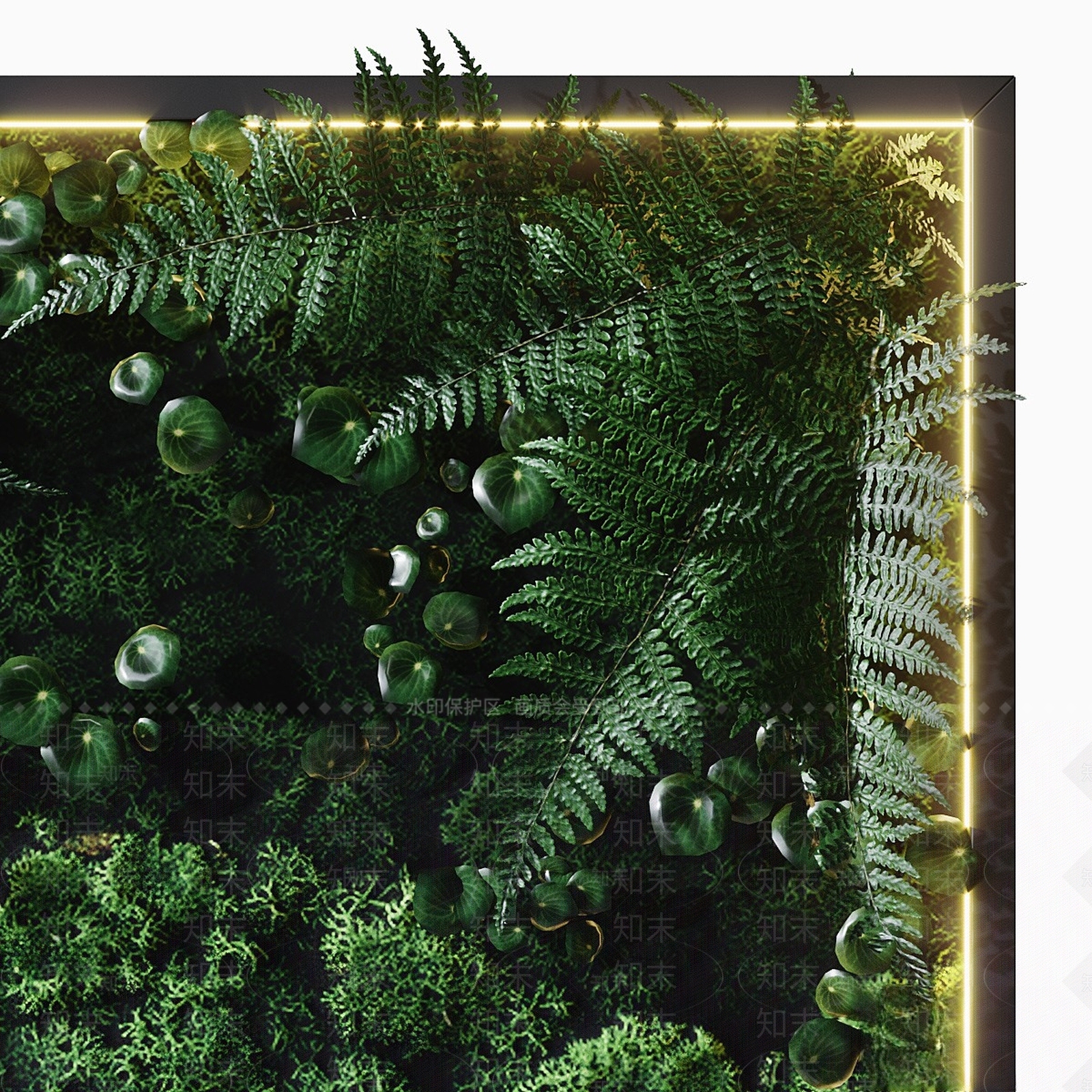 绿植墙3D模型下载【ID:1168158980】
