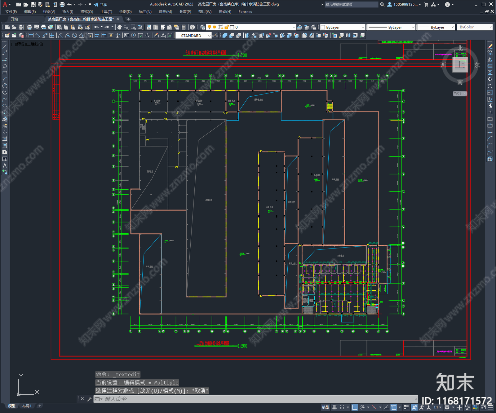 给排水图cad施工图下载【ID:1168171572】