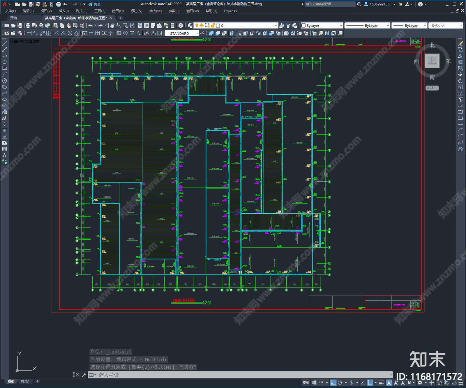 给排水图cad施工图下载【ID:1168171572】