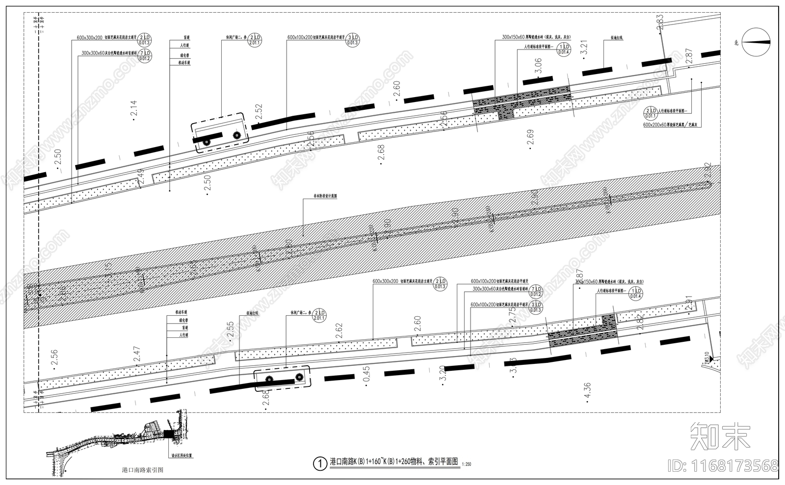 现代道路绿化施工图下载【ID:1168173568】