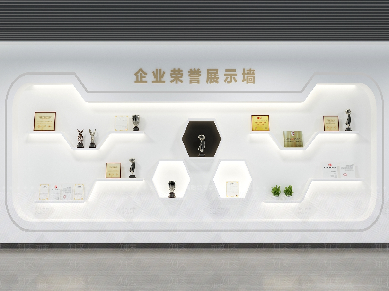 现代奖杯奖牌SU模型下载【ID:1168174127】