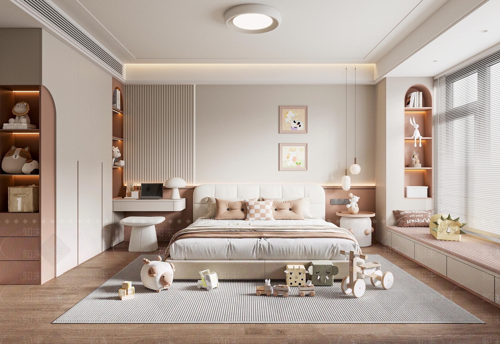 现代家居卧室3D模型下载【ID:1168174984】