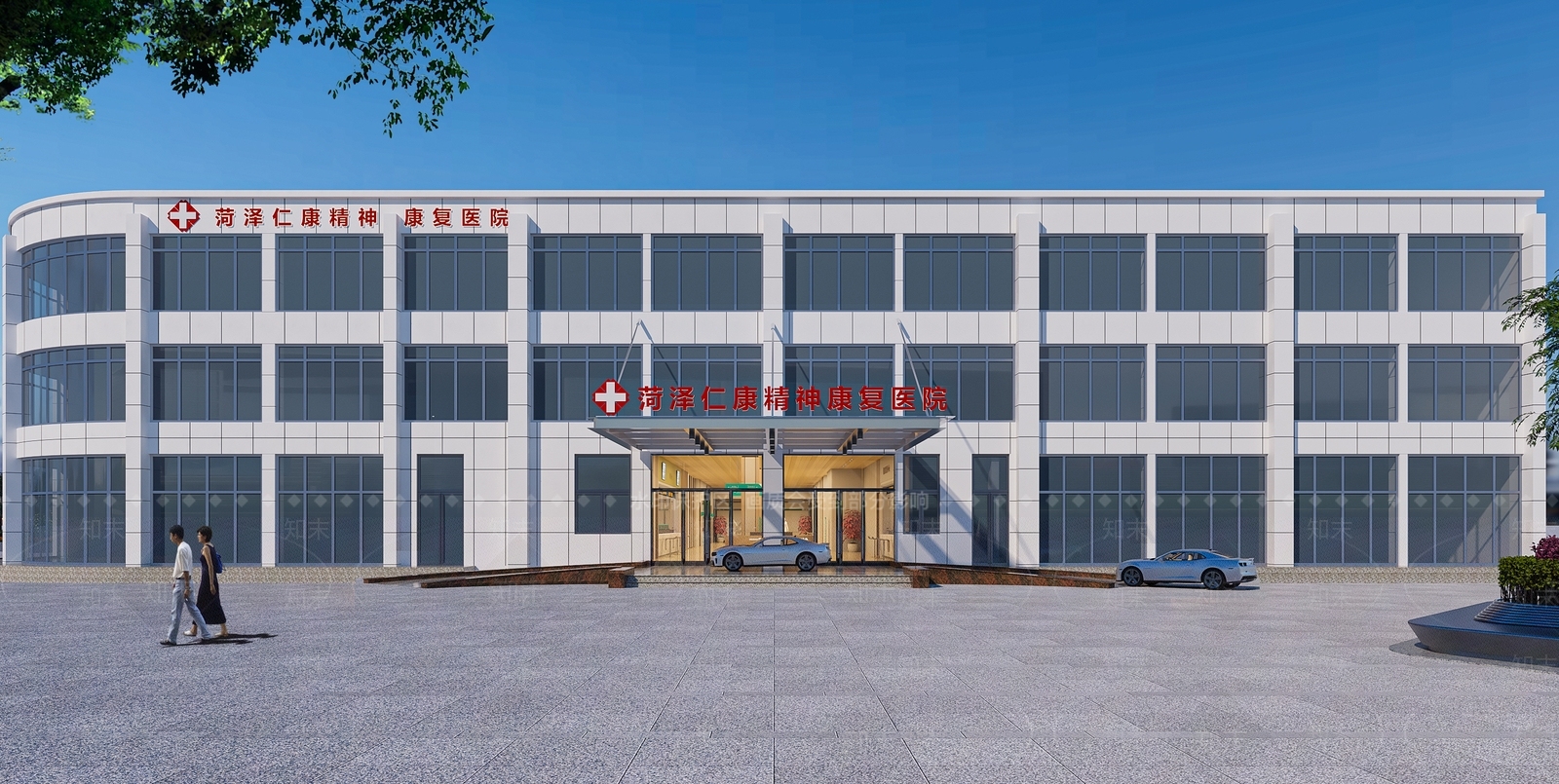 现代医院3D模型下载【ID:1168177650】