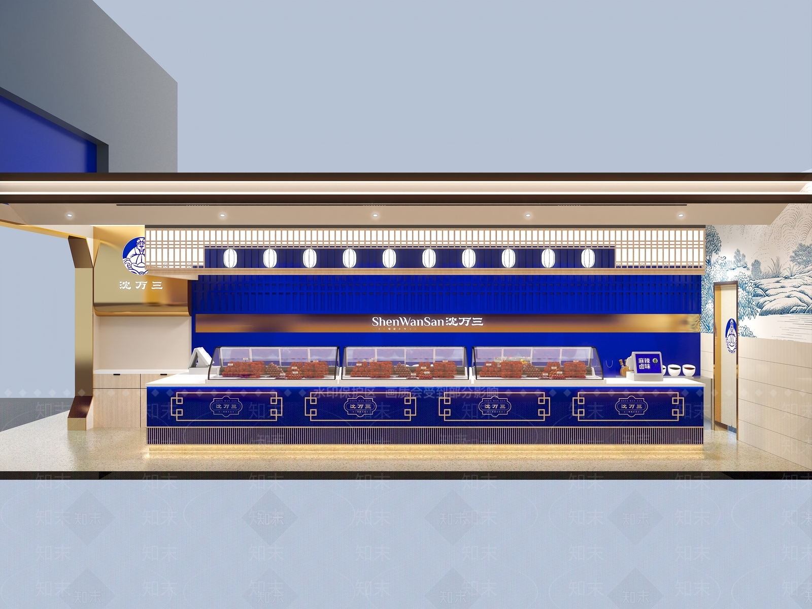 新中式快餐店3D模型下载【ID:1168178771】