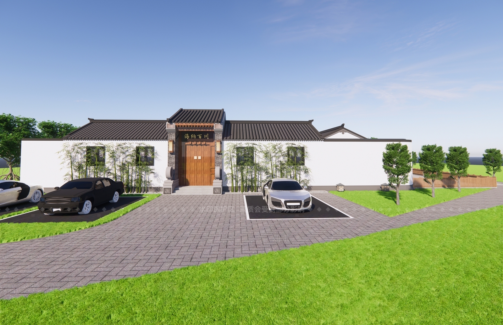 中式四合院SU模型下载【ID:1205691035】