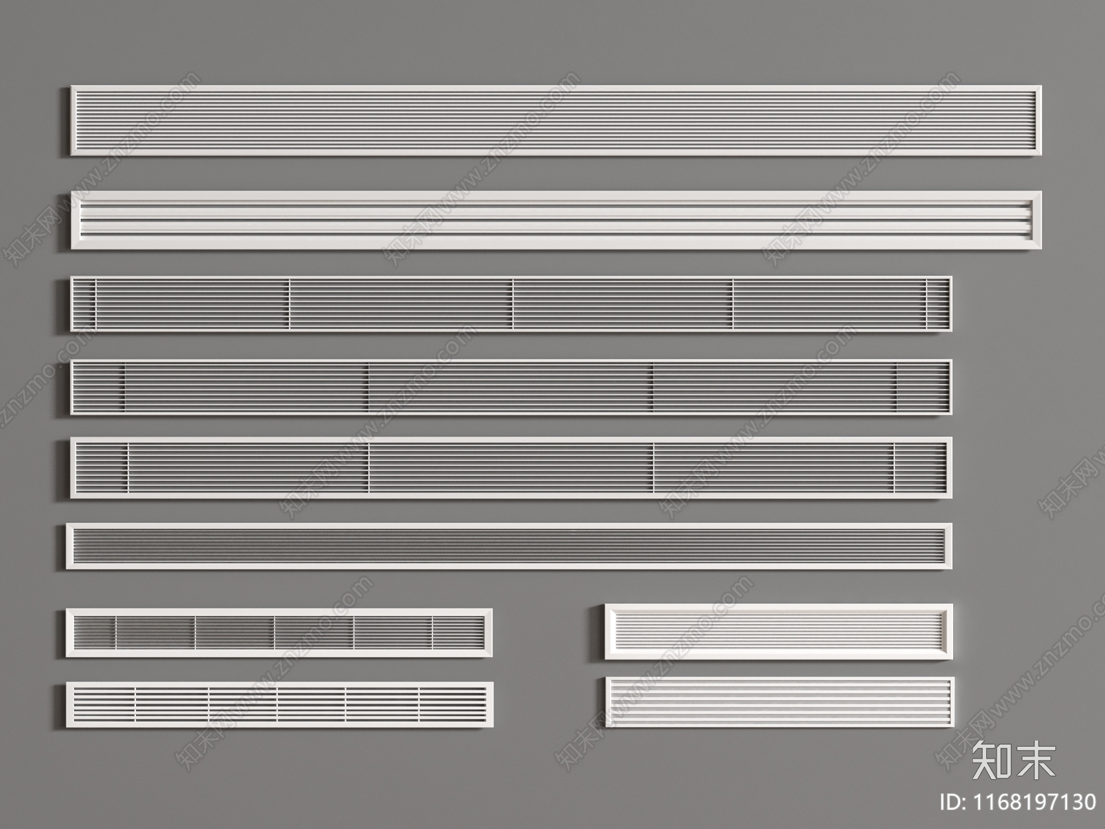 空调出风口3D模型下载【ID:1168197130】