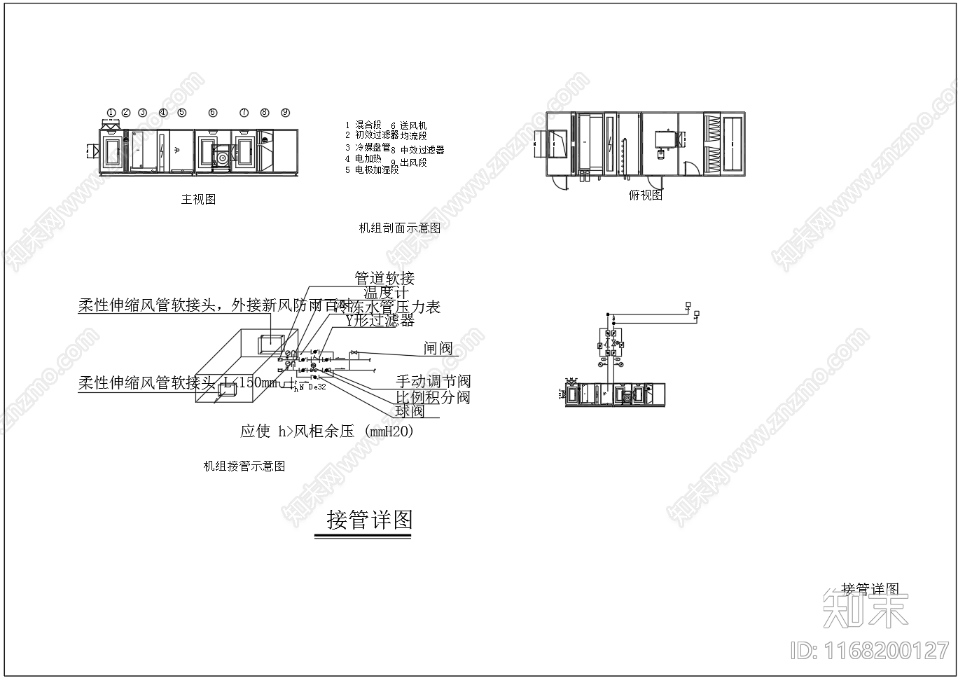 暖通节点cad施工图下载【ID:1168200127】