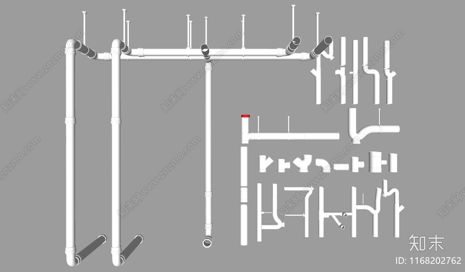 管道零件SU模型下载【ID:1168202762】