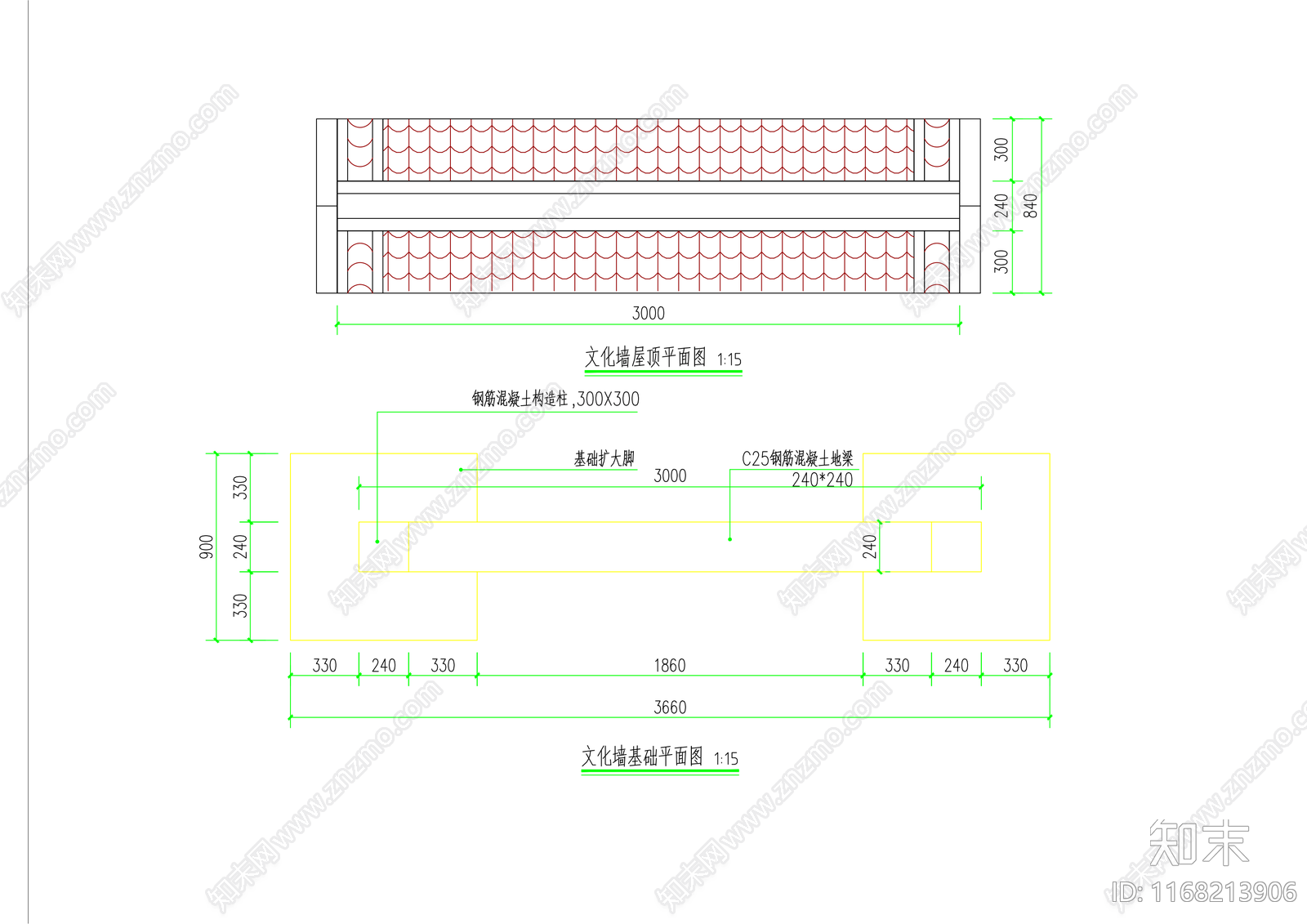 中式新中式广场cad施工图下载【ID:1168213906】
