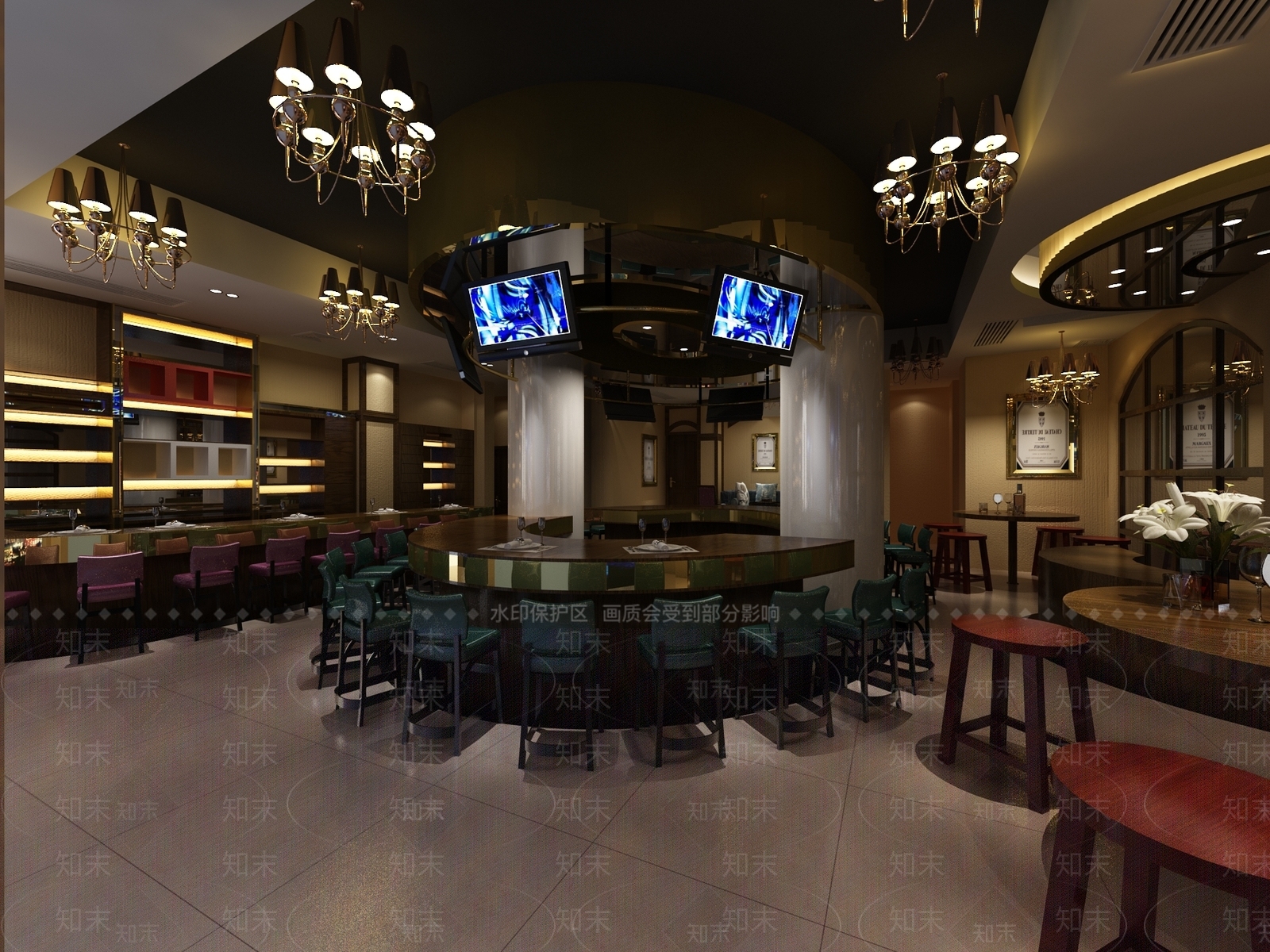 现代酒吧3D模型下载【ID:1168216969】