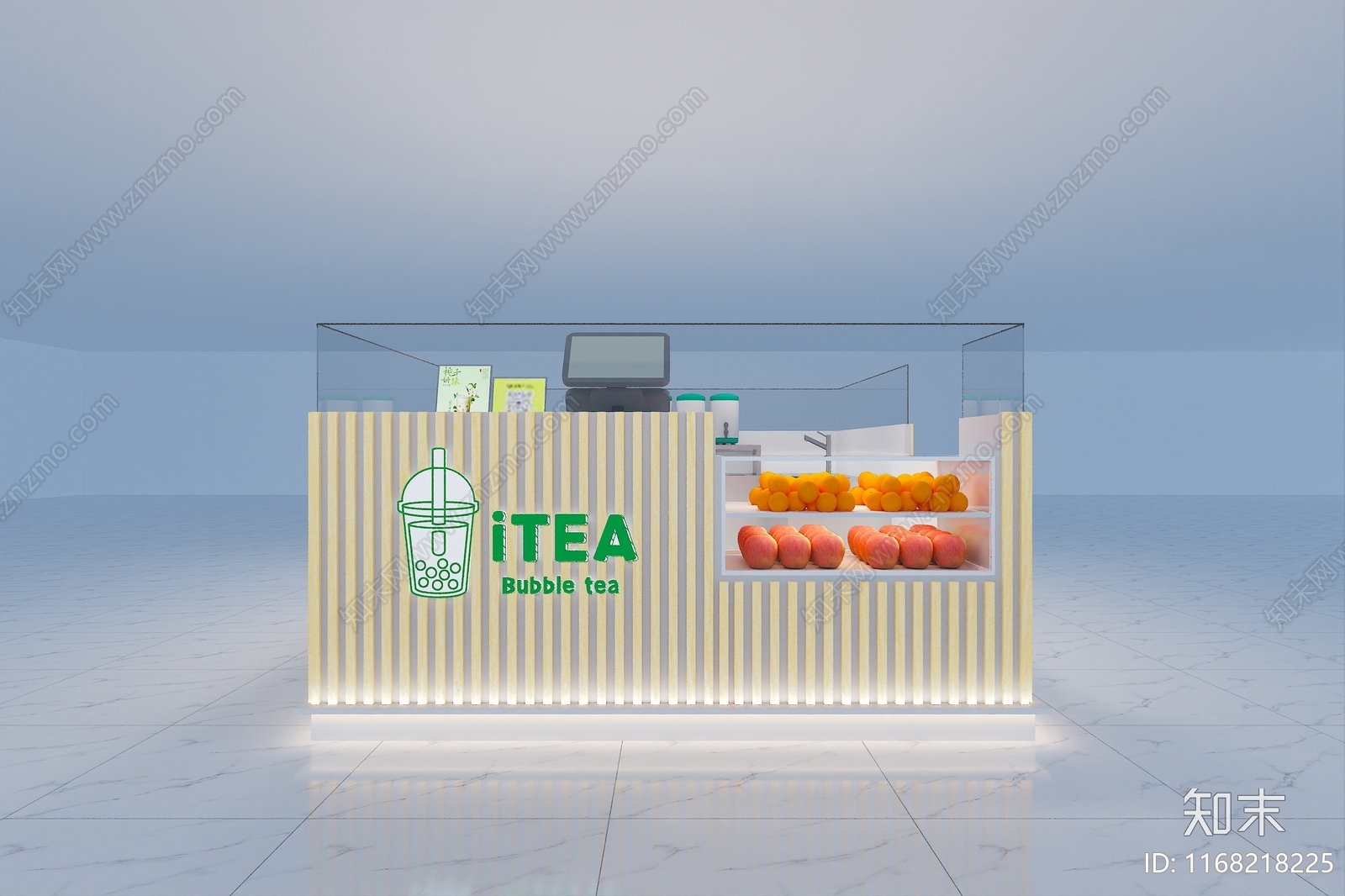 现代奶茶店3D模型下载【ID:1168218225】