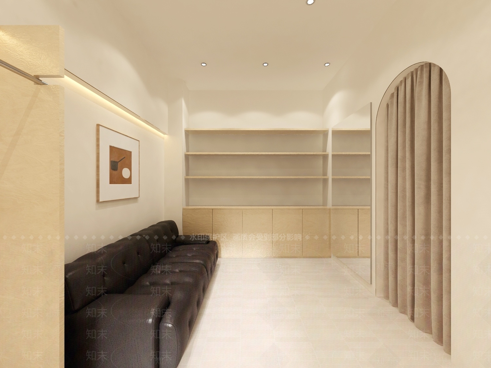 现代侘寂服装店3D模型下载【ID:1168224859】
