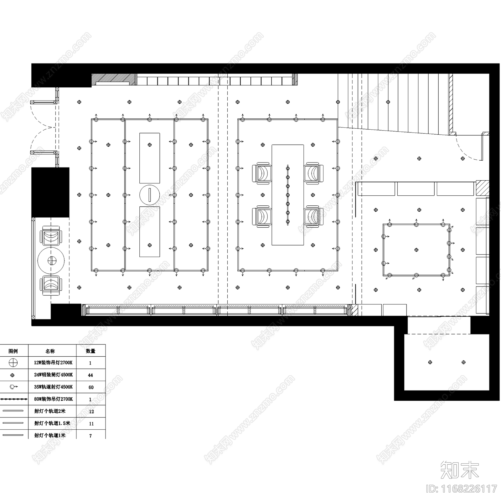 现代其他商业空间cad施工图下载【ID:1168226117】