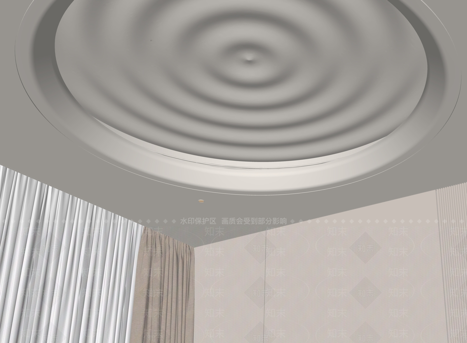 现代吊顶SU模型下载【ID:1168226544】