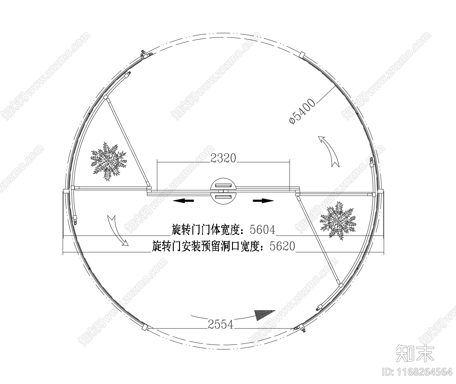 现代门节点cad施工图下载【ID:1168264564】