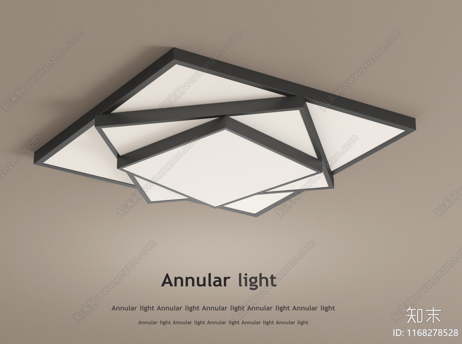 现代吸顶灯3D模型下载【ID:1168278528】