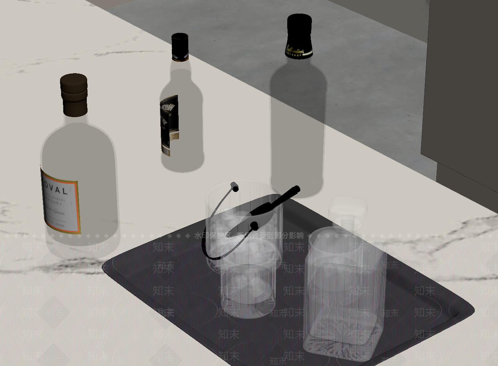 酒具SU模型下载【ID:1168283735】