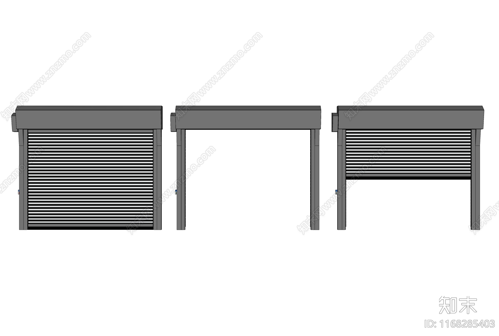 现代卷帘门SU模型下载【ID:1168285403】