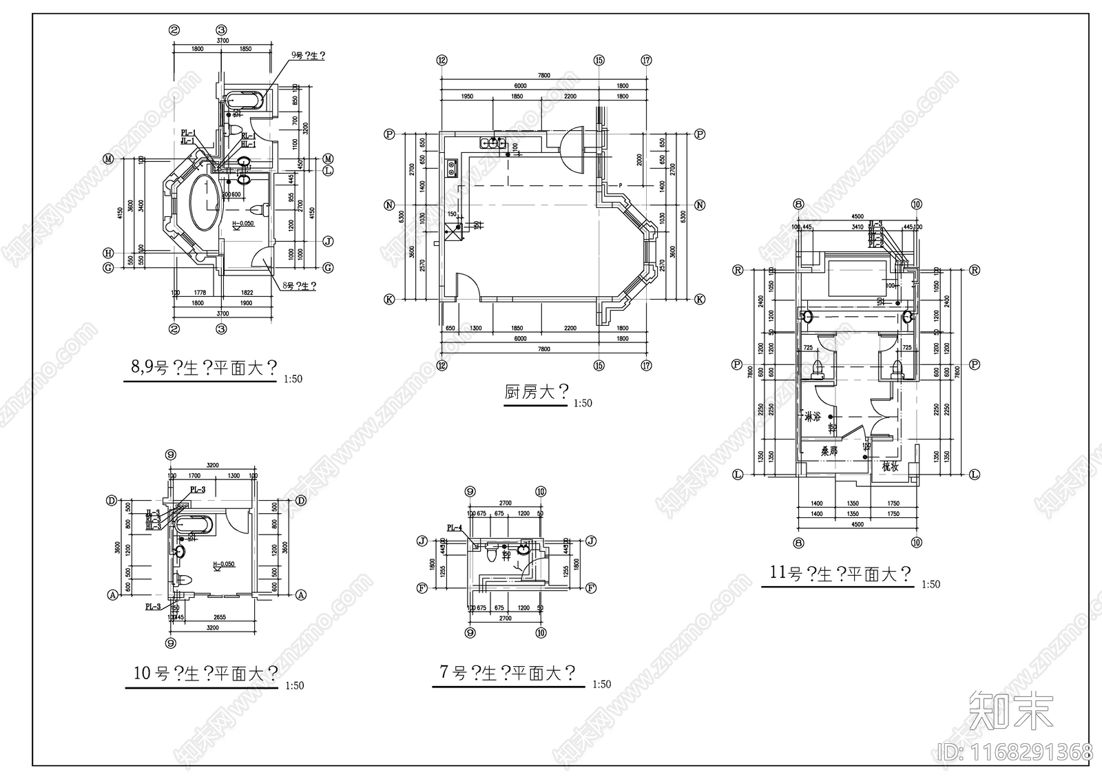 给排水图cad施工图下载【ID:1168291368】