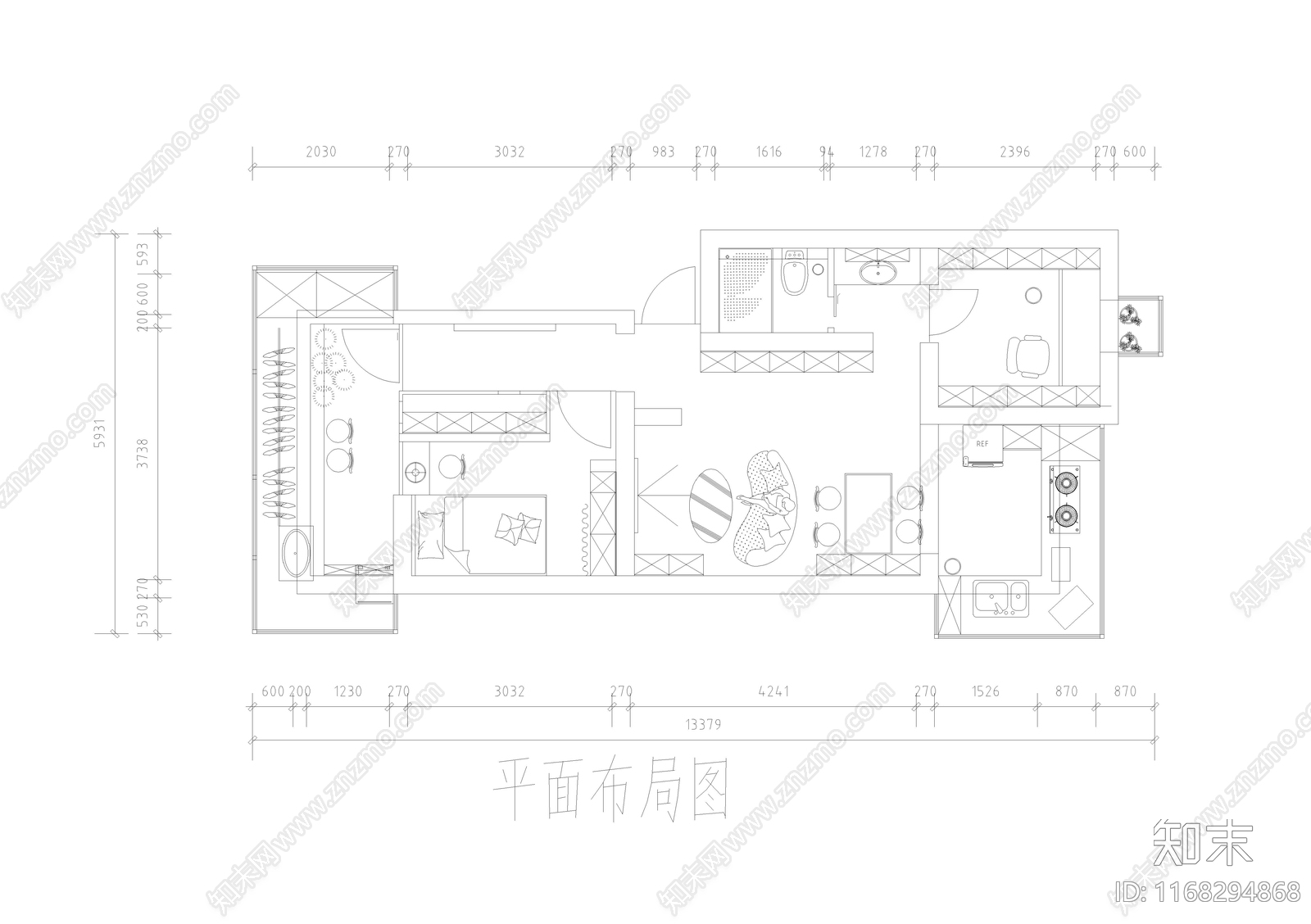 原木奶油住宅楼建筑cad施工图下载【ID:1168294868】