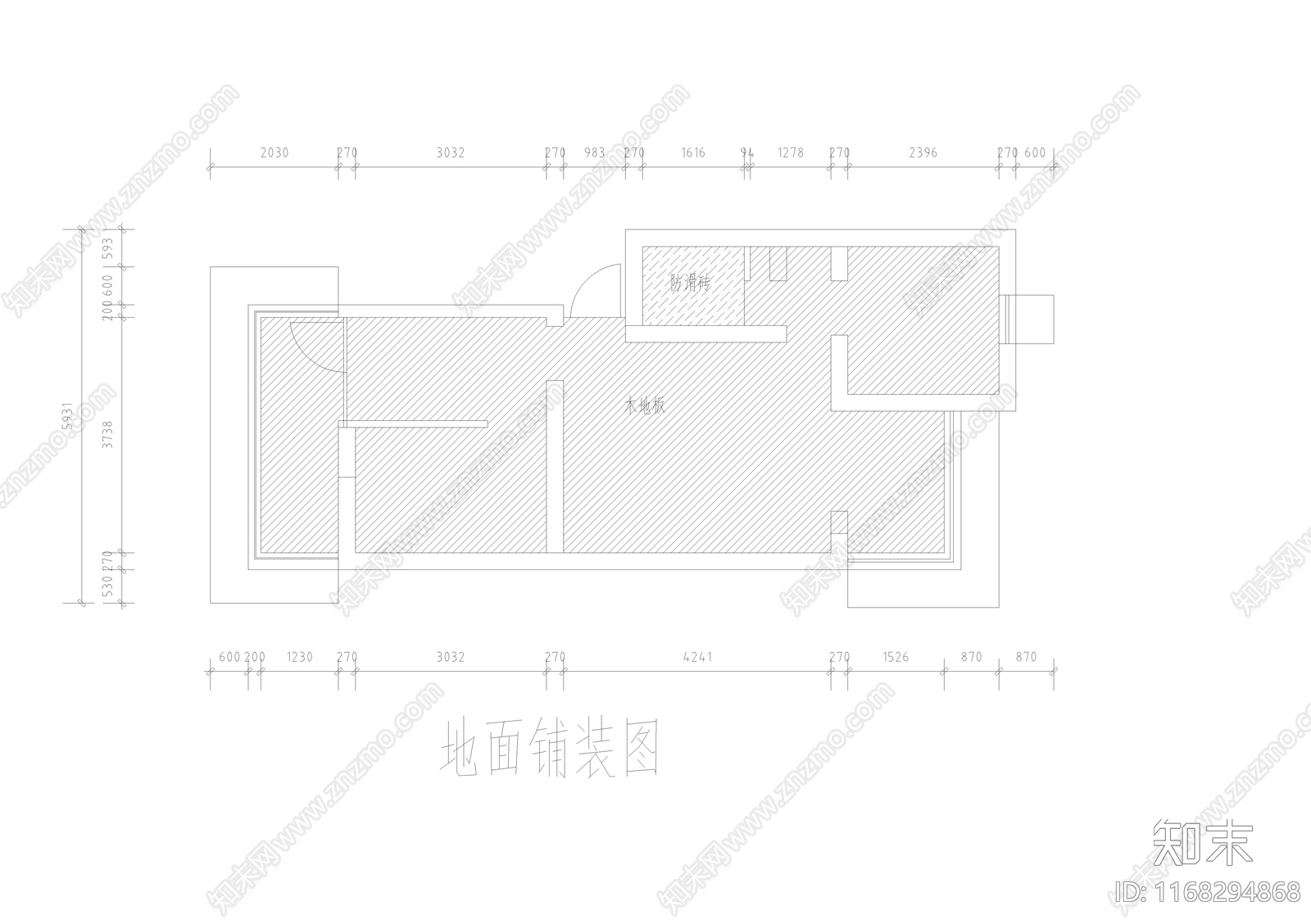 原木奶油住宅楼建筑cad施工图下载【ID:1168294868】