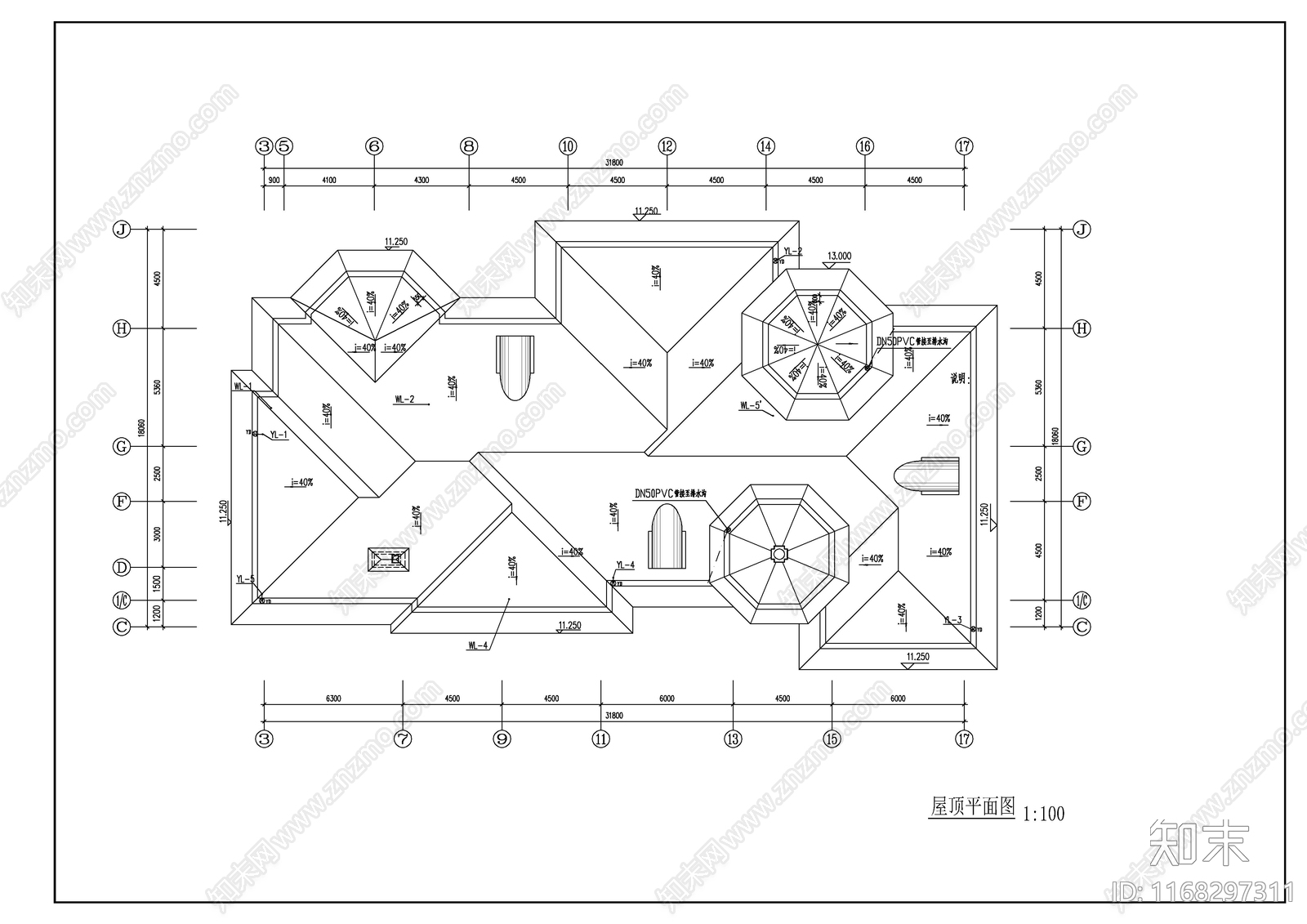 给排水图cad施工图下载【ID:1168297311】