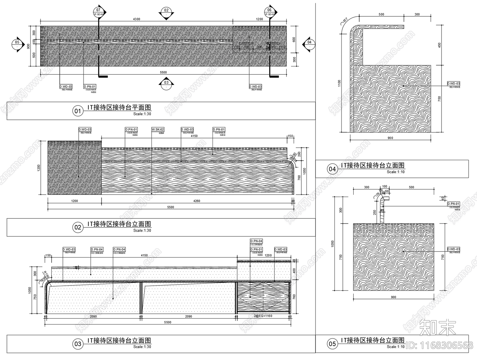 现代家具节点详图cad施工图下载【ID:1168306568】