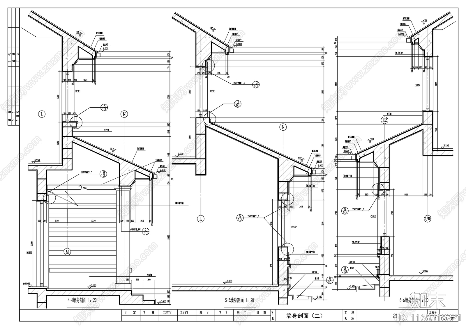 现代法式别墅建筑cad施工图下载【ID:1168318321】