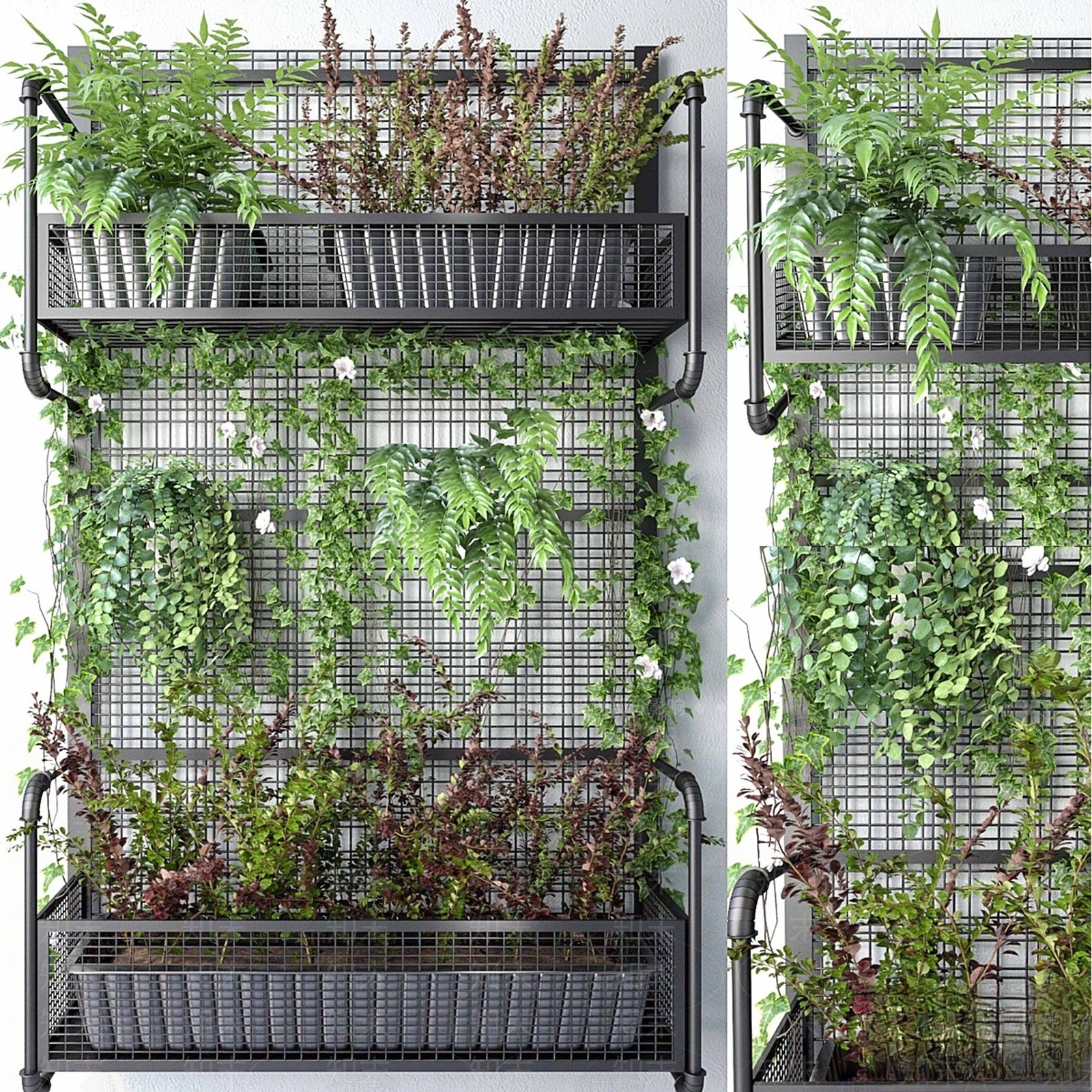 绿植墙3D模型下载【ID:1168321383】