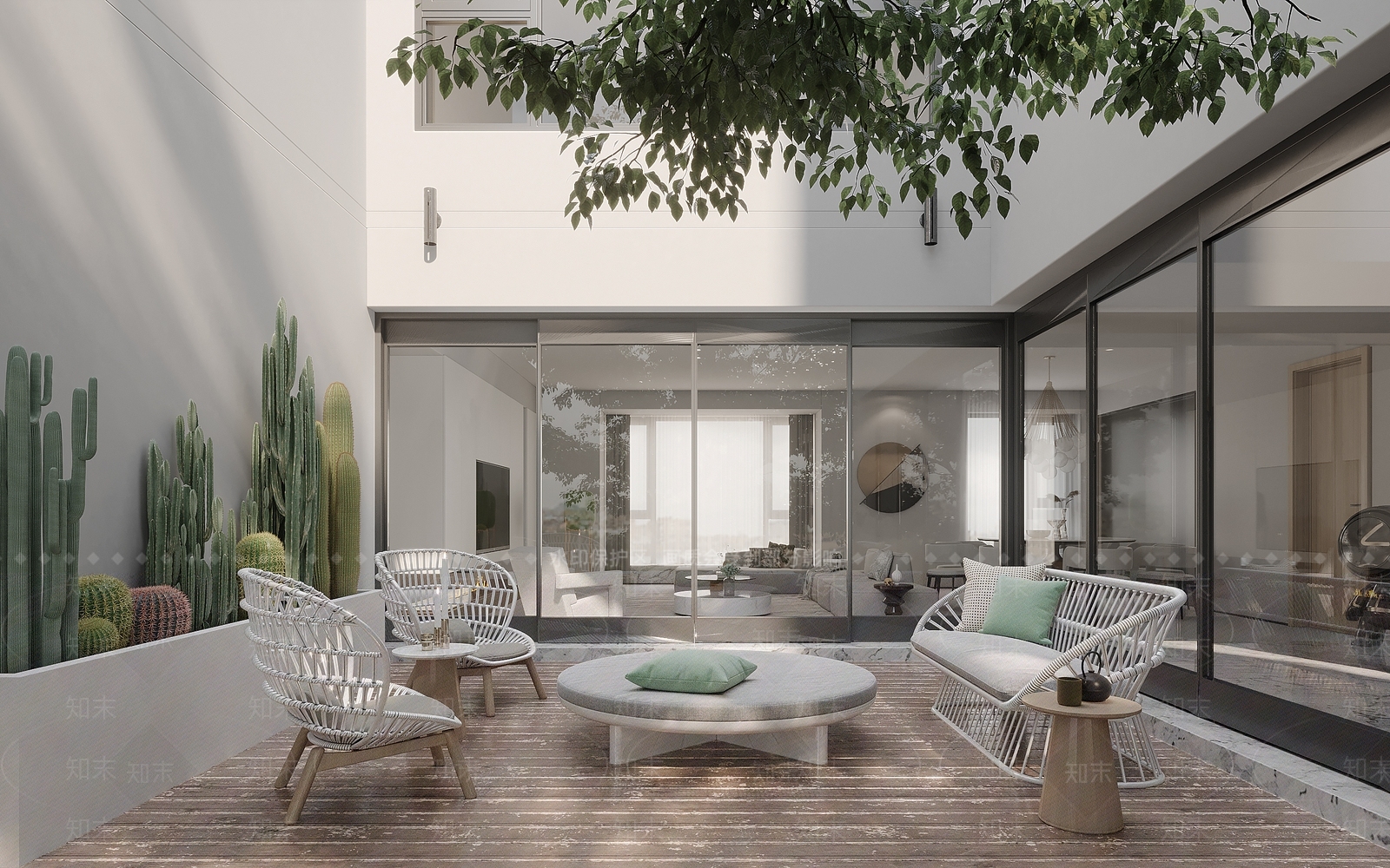 现代北欧阳台3D模型下载【ID:1168332368】