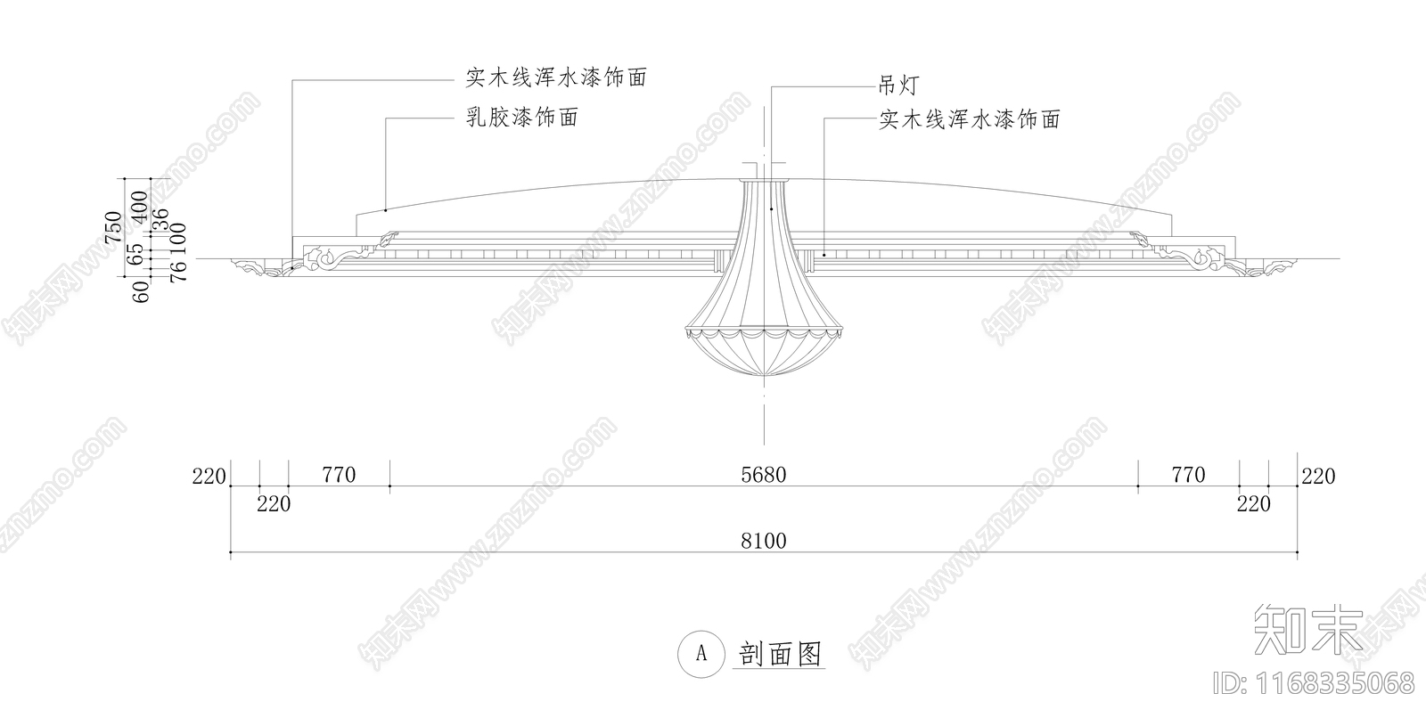 欧式客餐厅cad施工图下载【ID:1168335068】