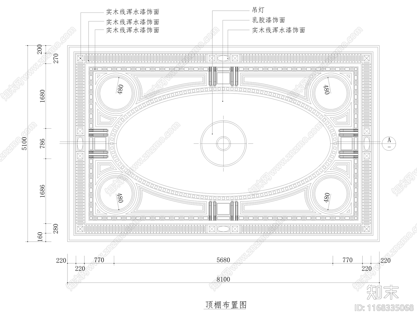 欧式客餐厅cad施工图下载【ID:1168335068】