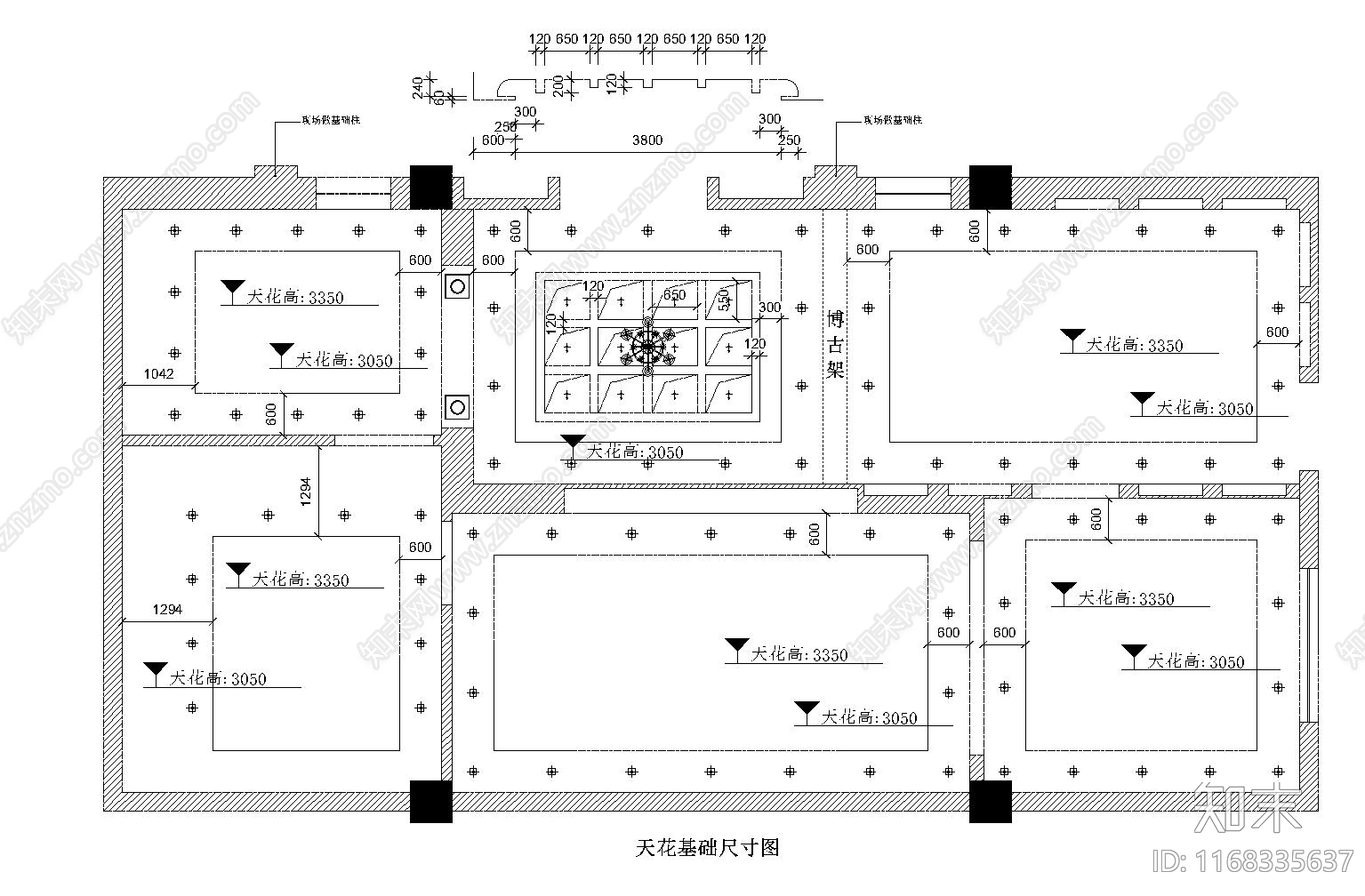 欧式整体家装空间cad施工图下载【ID:1168335637】