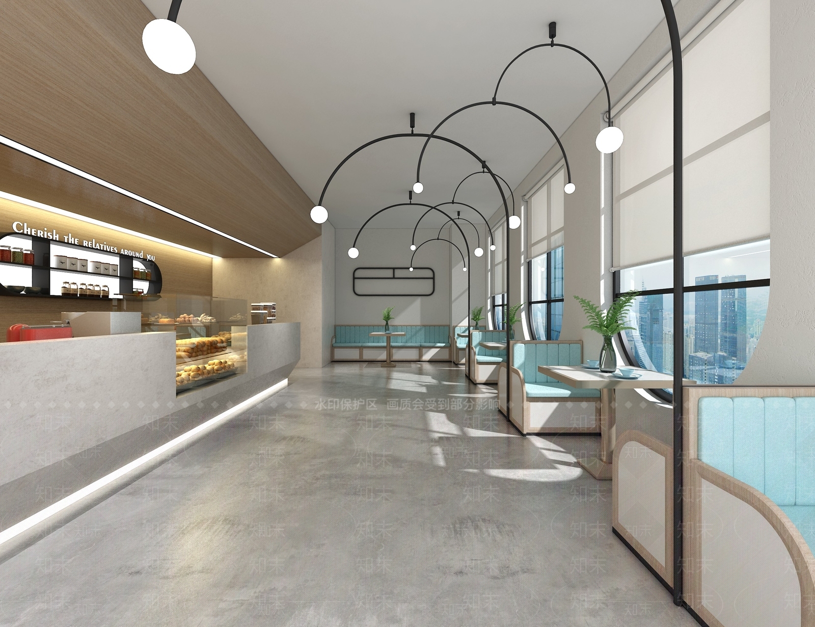 现代甜品面包店3D模型下载【ID:1168341669】