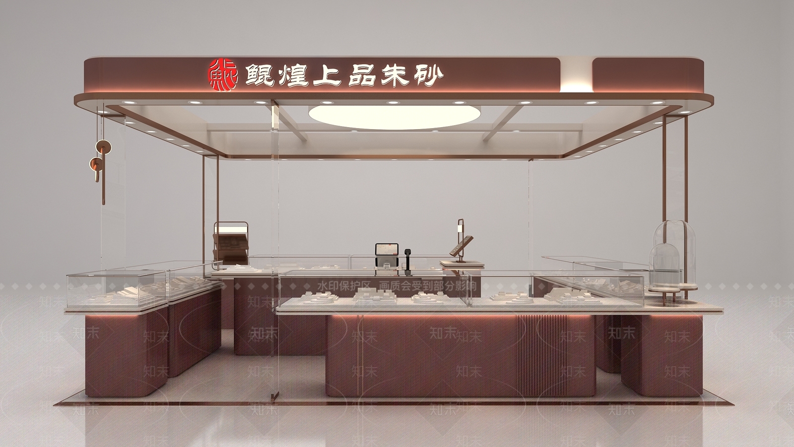 现代珠宝店3D模型下载【ID:1168341736】