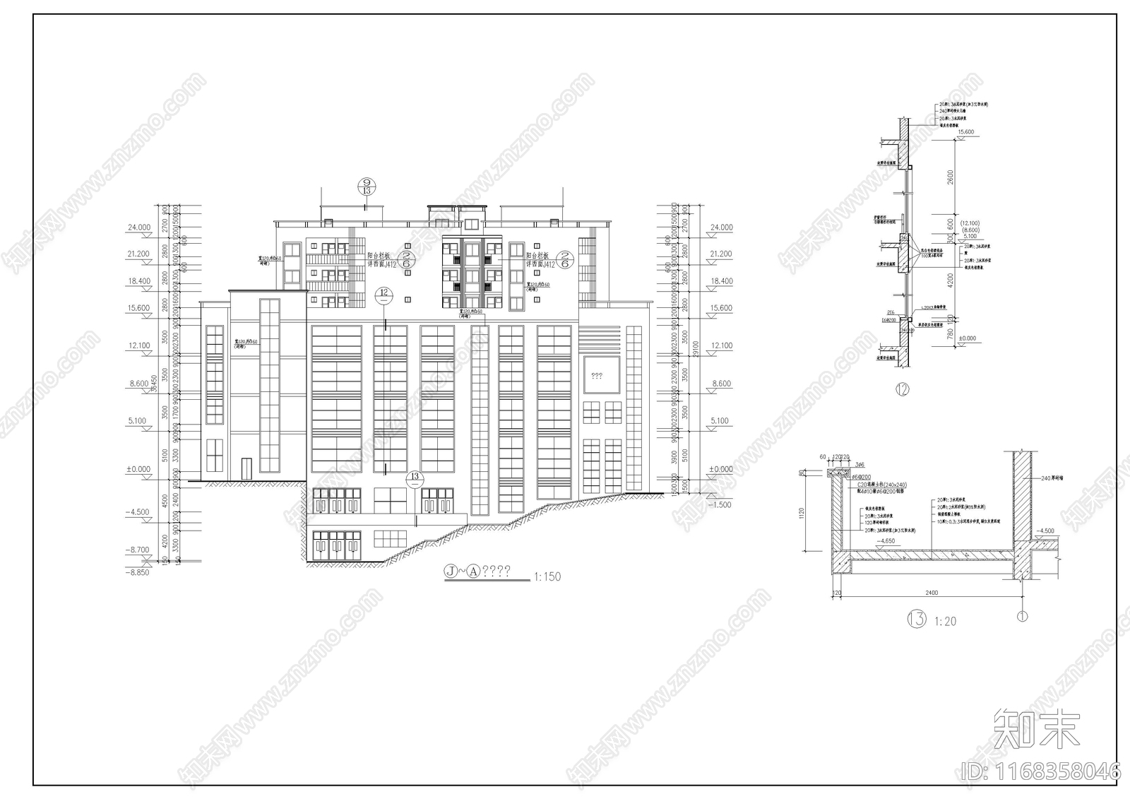 现代其他公共建筑cad施工图下载【ID:1168358046】