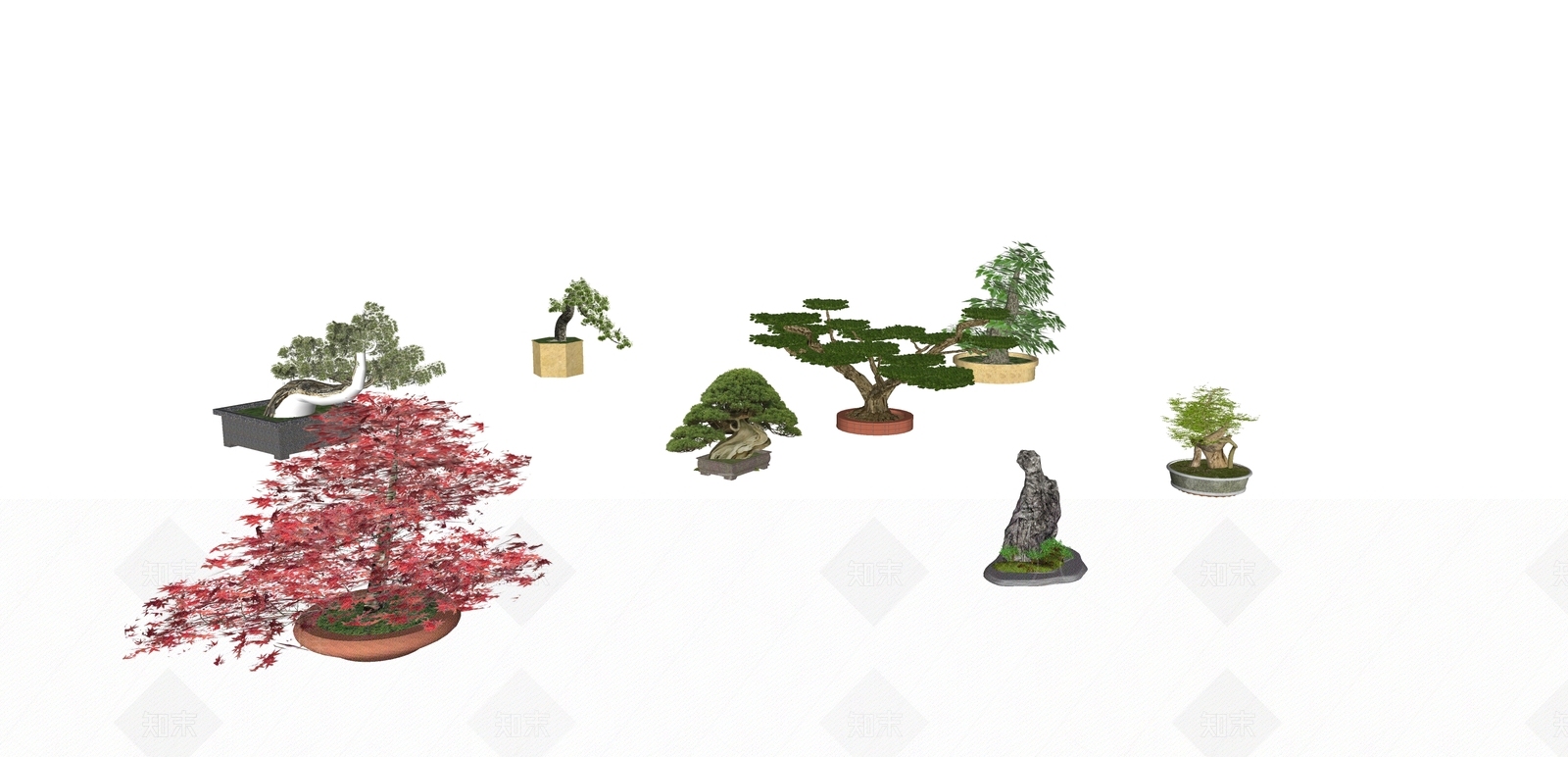 盆栽SU模型下载【ID:1168360065】