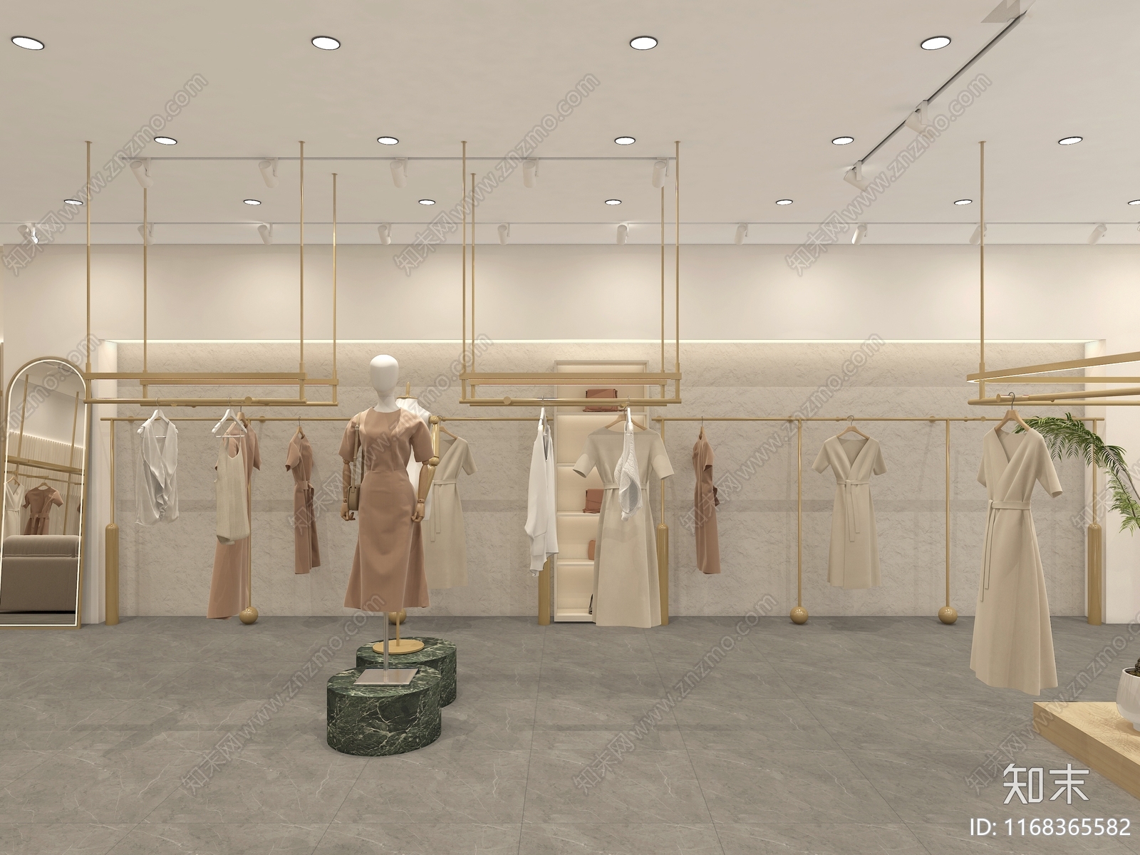 现代服装店3D模型下载【ID:1168365582】