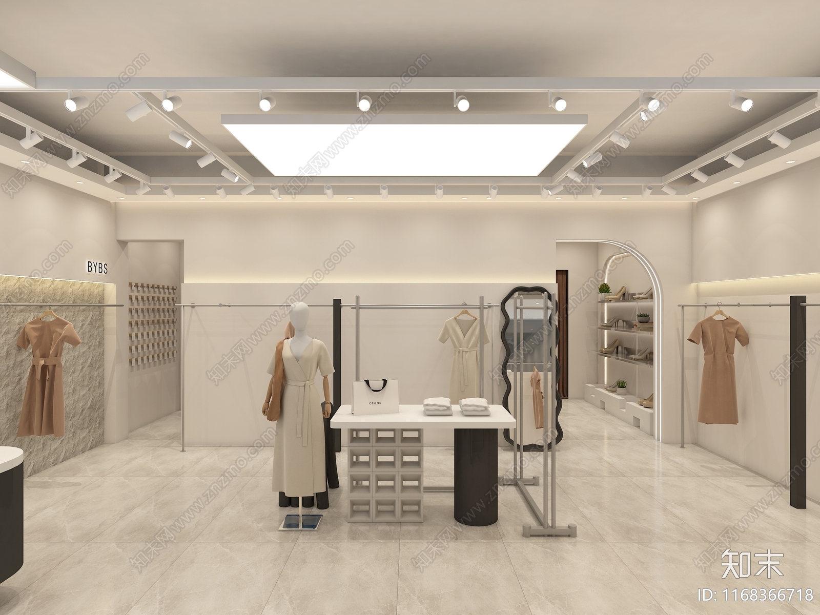 现代服装店3D模型下载【ID:1168366718】