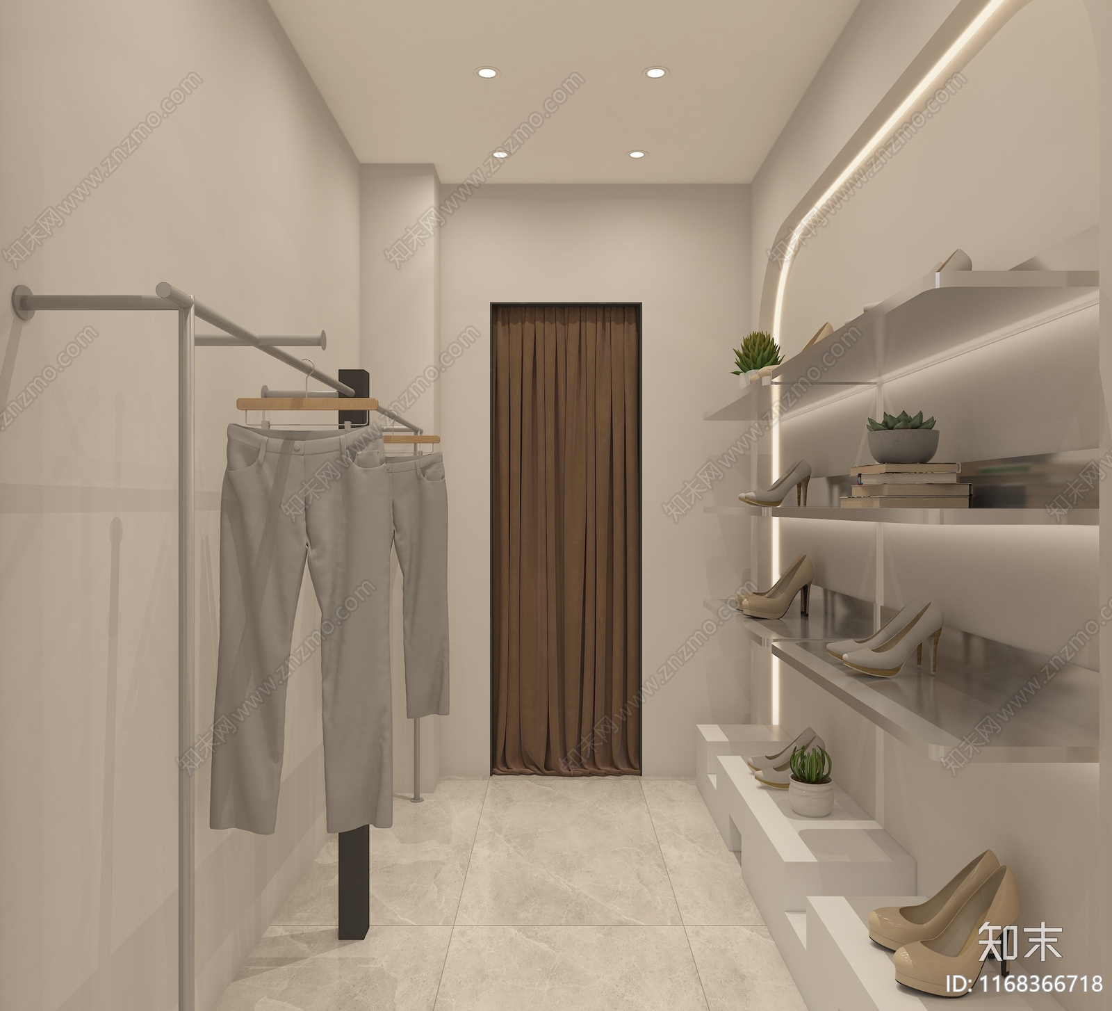 现代服装店3D模型下载【ID:1168366718】