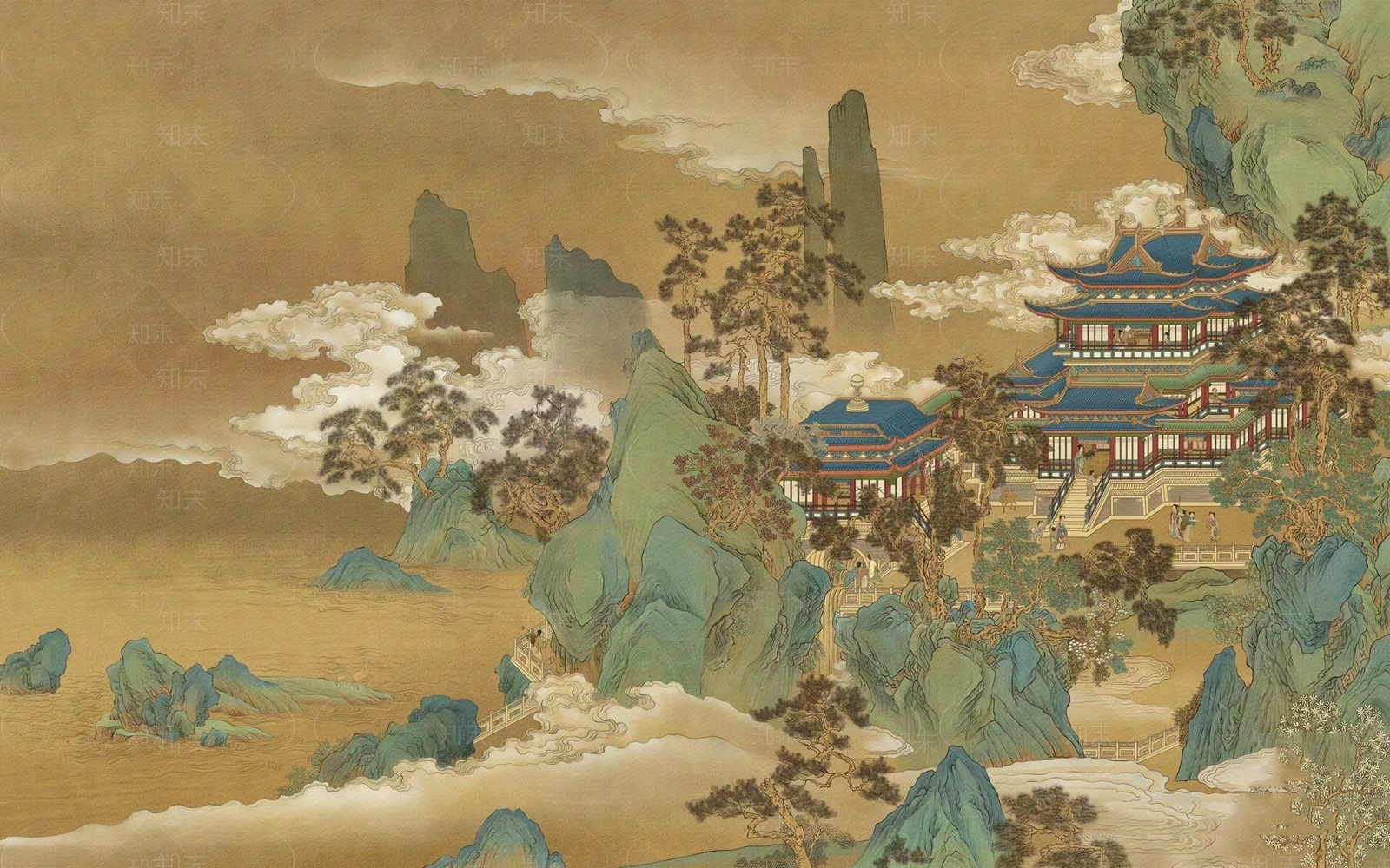 新中式中式壁画贴图下载【ID:1168366507】