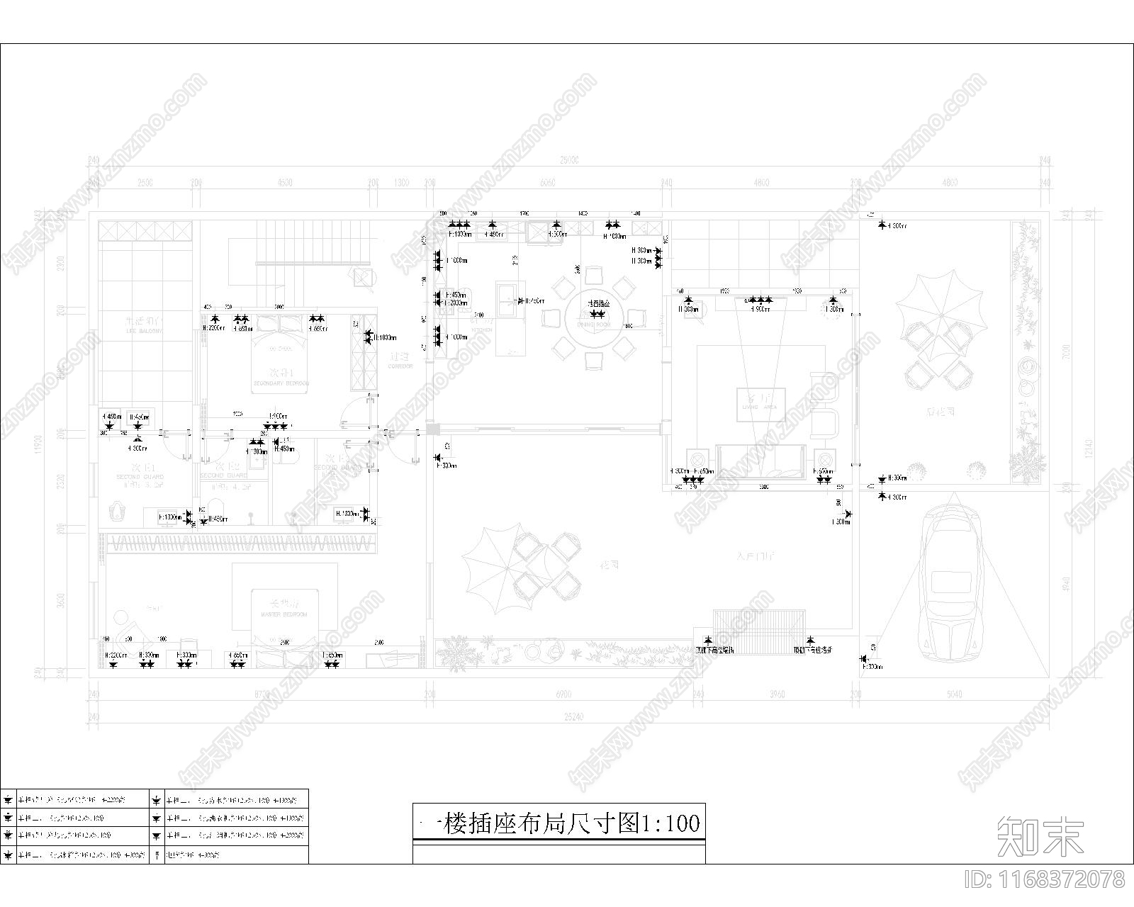 新中式别墅建筑施工图下载【ID:1168372078】