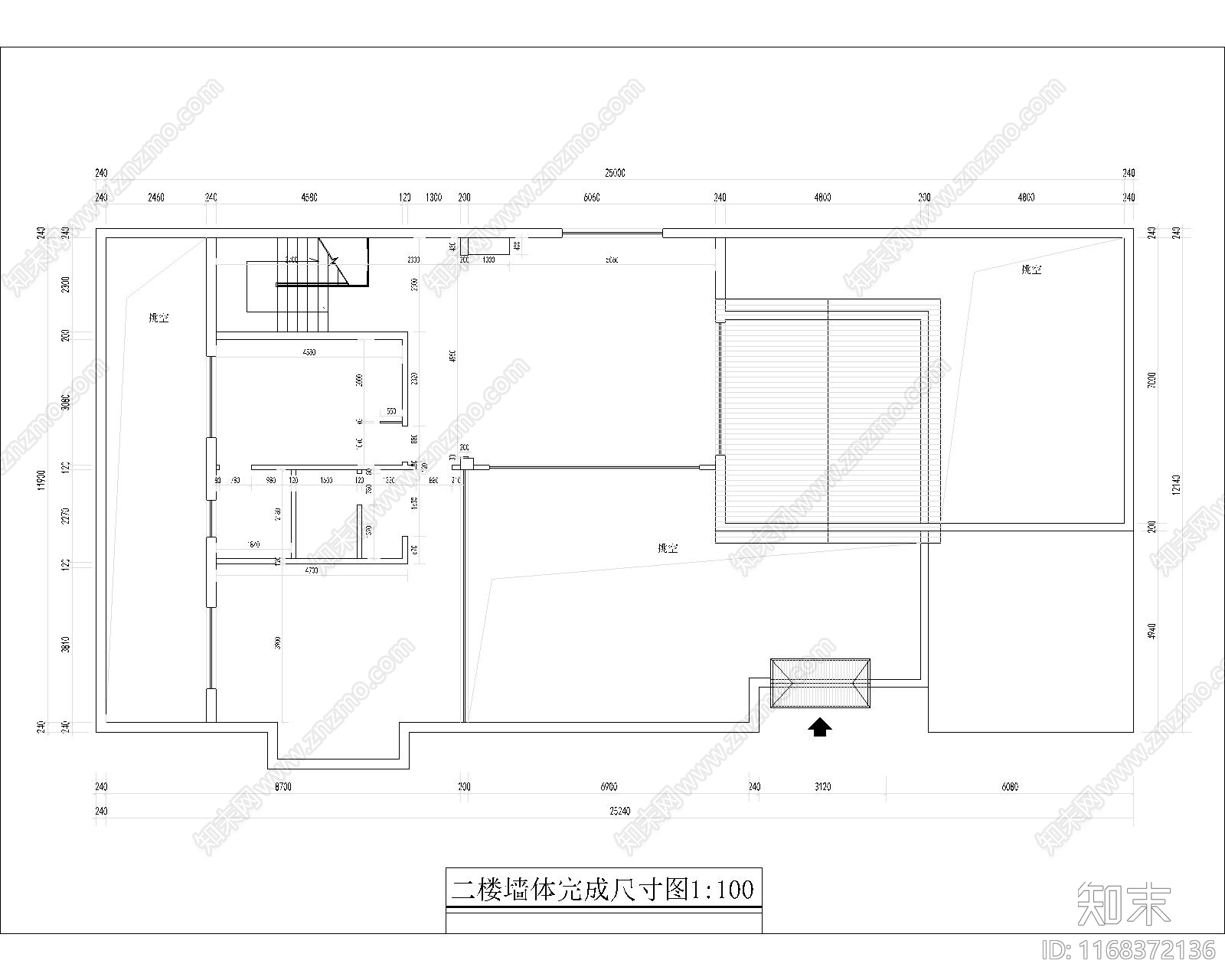 现代别墅建筑cad施工图下载【ID:1168372136】