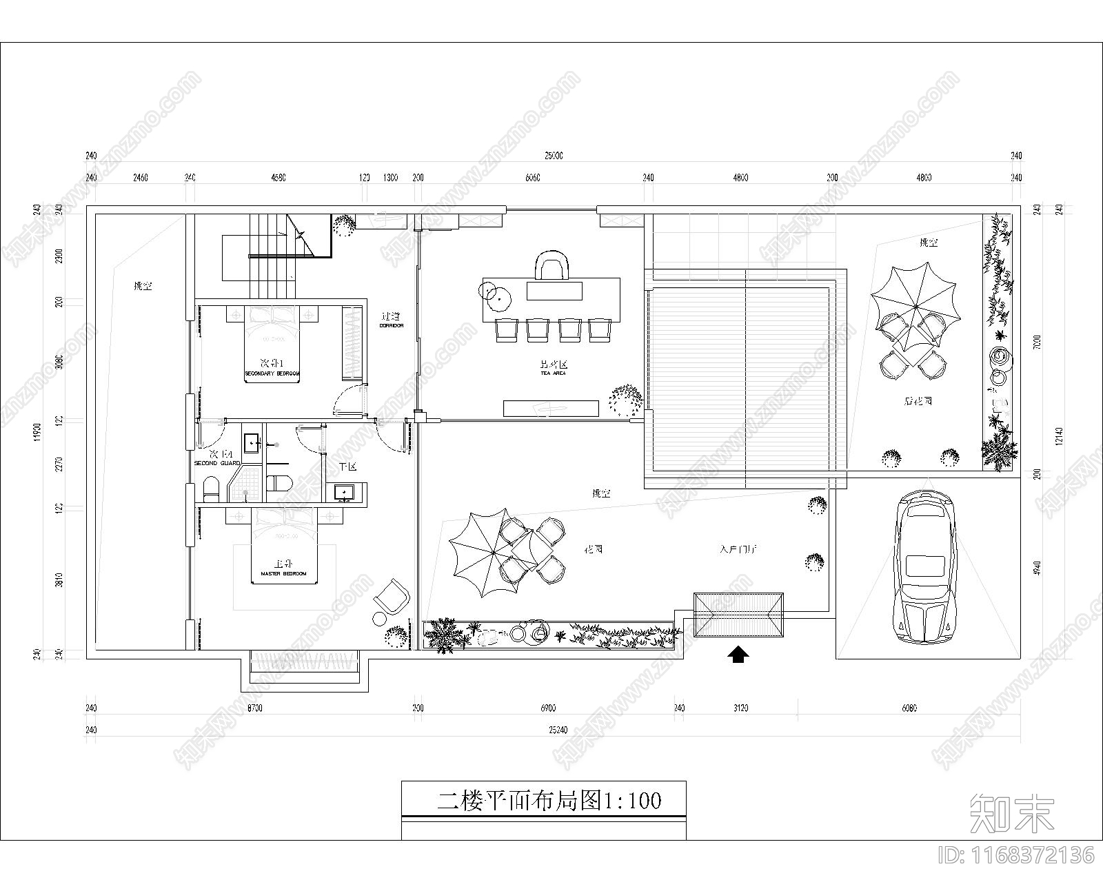 现代别墅建筑cad施工图下载【ID:1168372136】