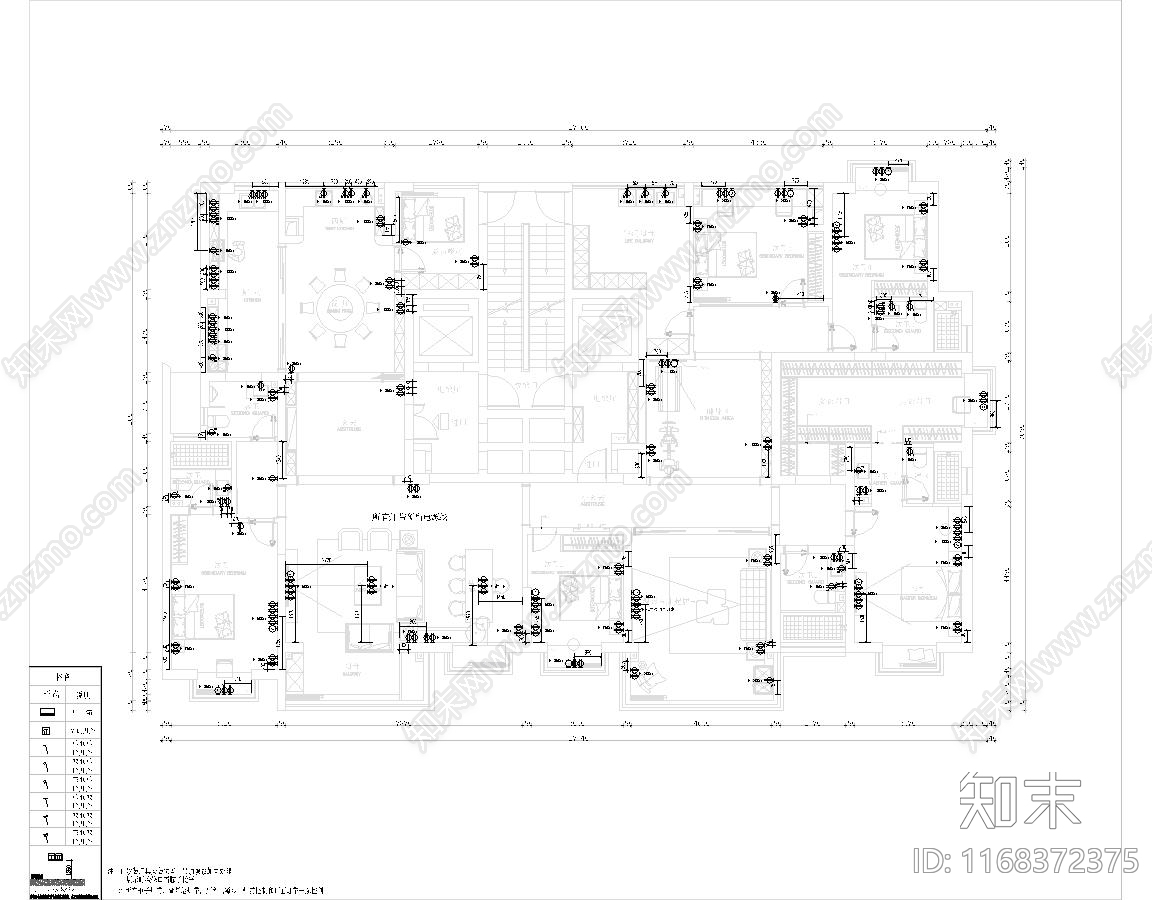 现代住宅楼建筑cad施工图下载【ID:1168372375】