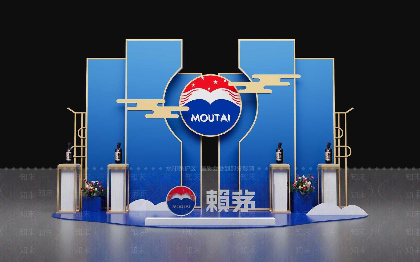 现代美陈3D模型下载【ID:1168376988】