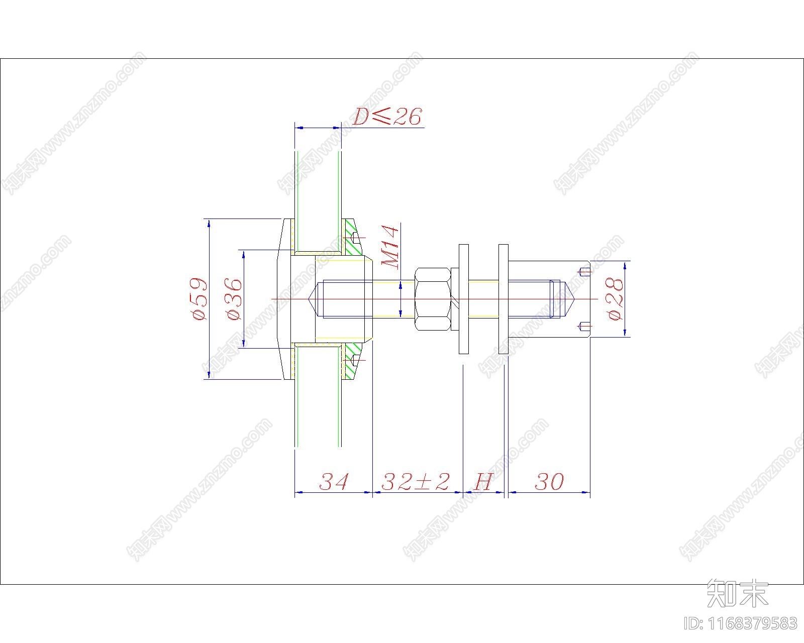 幕墙结构cad施工图下载【ID:1168379583】