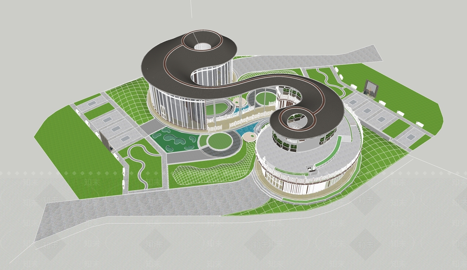 驿站SU模型下载【ID:1168379884】