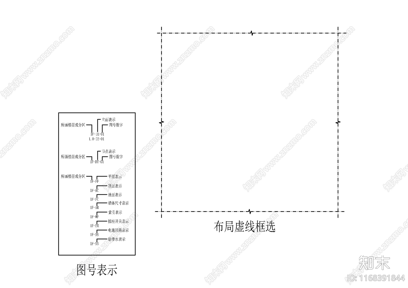 现代图例cad施工图下载【ID:1168391844】
