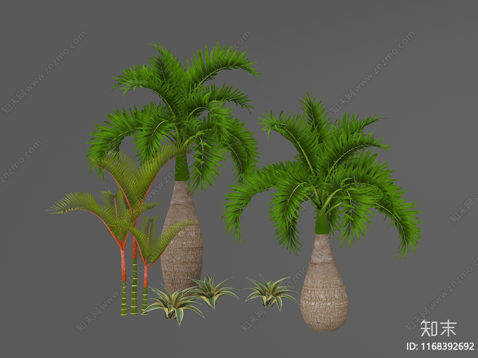 植物堆3D模型下载【ID:1168392692】